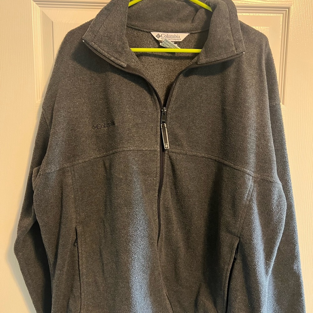 Columbia Charcoal Full-Zip Fleece Jacket